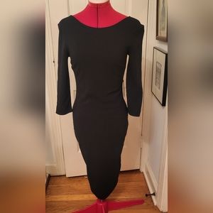NWT Express black pencil dress sz s